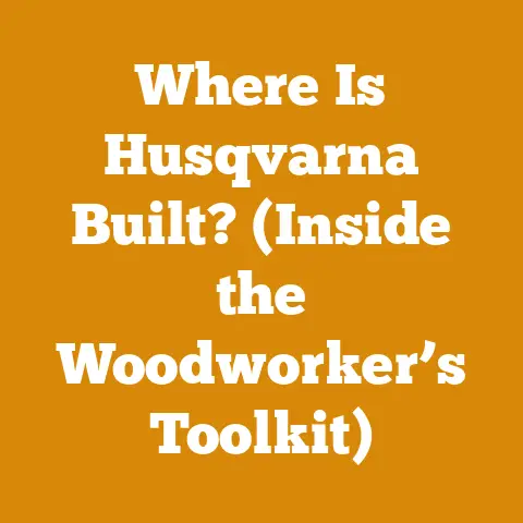 Where Is Husqvarna Built? (Inside the Woodworker’s Toolkit)