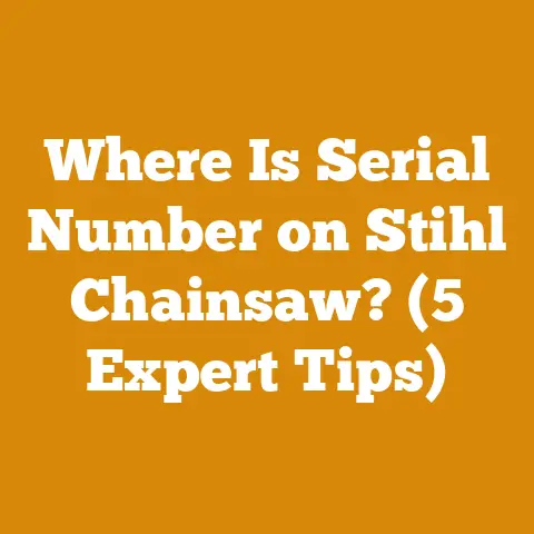 Where Is Serial Number on Stihl Chainsaw? (5 Expert Tips)