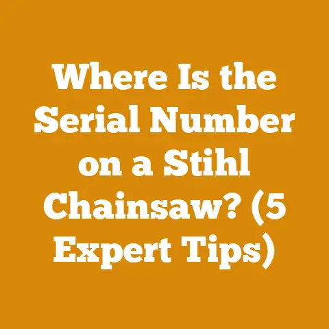 Where Is the Serial Number on a Stihl Chainsaw? (5 Expert Tips)