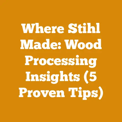 Where Stihl Made: Wood Processing Insights (5 Proven Tips)