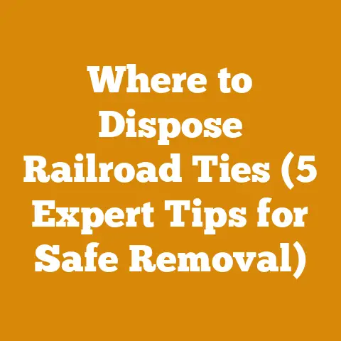 Where to Dispose Railroad Ties (5 Expert Tips for Safe Removal)