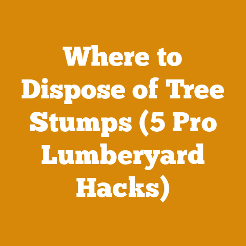 Where to Dispose of Tree Stumps (5 Pro Lumberyard Hacks)