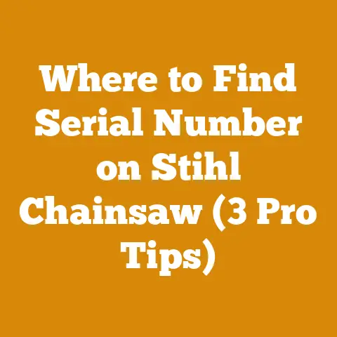 Where to Find Serial Number on Stihl Chainsaw (3 Pro Tips)