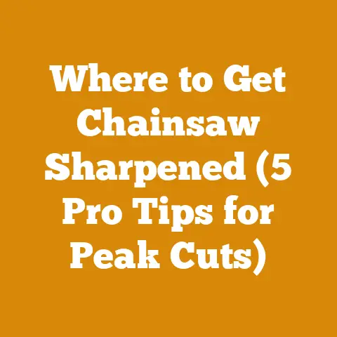 Where to Get Chainsaw Sharpened (5 Pro Tips for Peak Cuts)