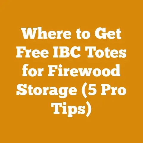 Where to Get Free IBC Totes for Firewood Storage (5 Pro Tips)