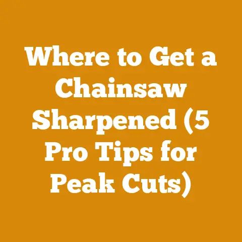 Where to Get a Chainsaw Sharpened (5 Pro Tips for Peak Cuts)