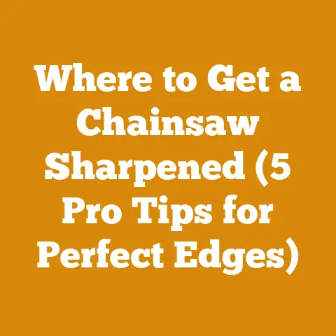 Where to Get a Chainsaw Sharpened (5 Pro Tips for Perfect Edges)