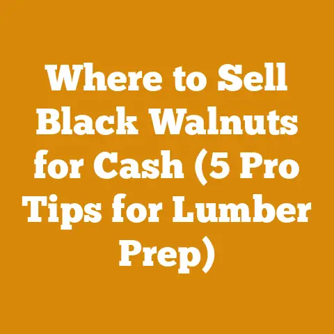 Where to Sell Black Walnuts for Cash (5 Pro Tips for Lumber Prep)