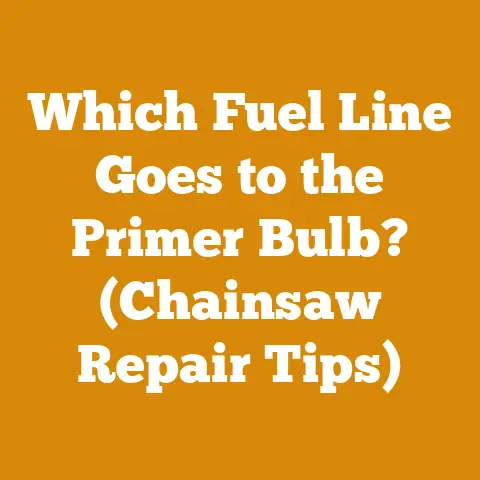 Which Fuel Line Goes to the Primer Bulb? (Chainsaw Repair Tips)