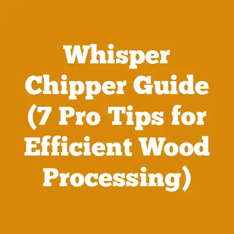 Whisper Chipper Guide (7 Pro Tips for Efficient Wood Processing)