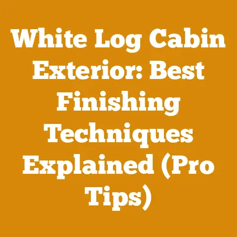 White Log Cabin Exterior: Best Finishing Techniques Explained (Pro Tips)