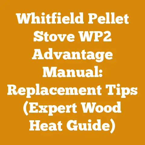 Whitfield Pellet Stove WP2 Advantage Manual: Replacement Tips (Expert Wood Heat Guide)