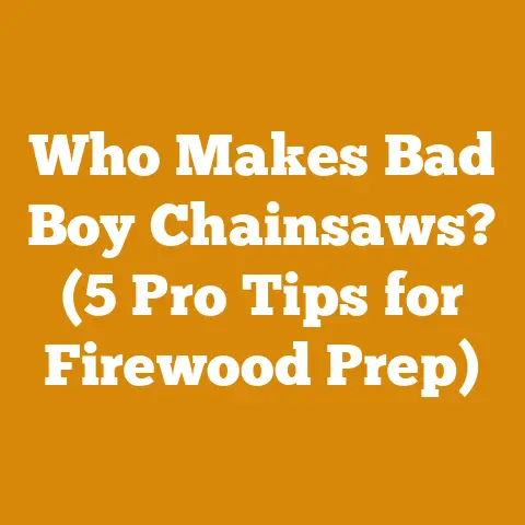 Who Makes Bad Boy Chainsaws? (5 Pro Tips for Firewood Prep)