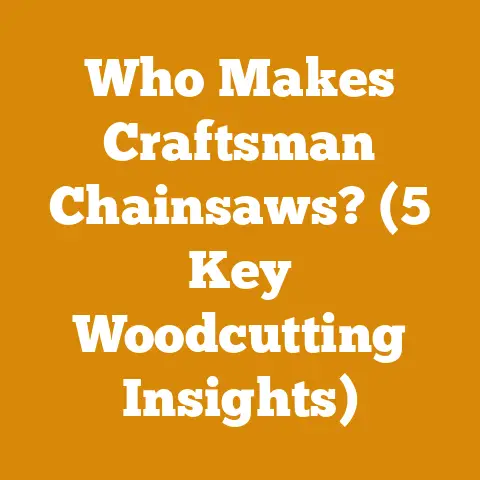 Who Makes Craftsman Chainsaws? (5 Key Woodcutting Insights)