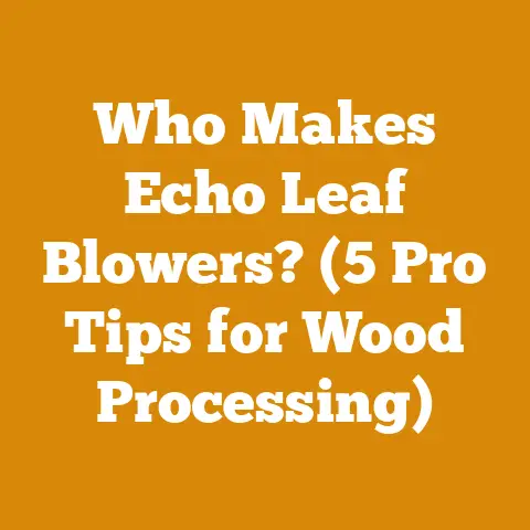 Who Makes Echo Leaf Blowers? (5 Pro Tips for Wood Processing)