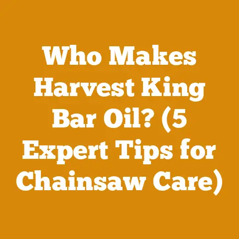 Who Makes Harvest King Bar Oil? (5 Expert Tips for Chainsaw Care)