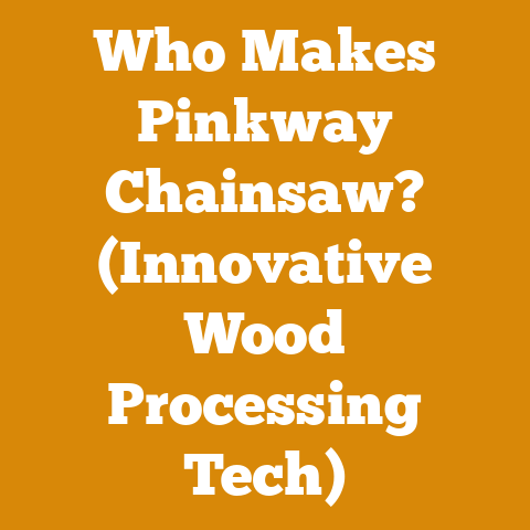 Who Makes Pinkway Chainsaw? (Innovative Wood Processing Tech)