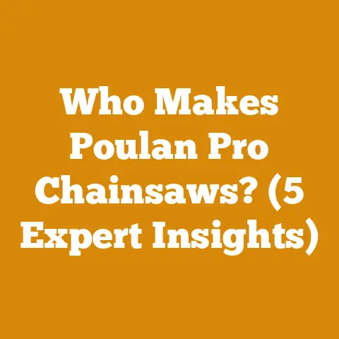 Who Makes Poulan Pro Chainsaws? (5 Expert Insights)