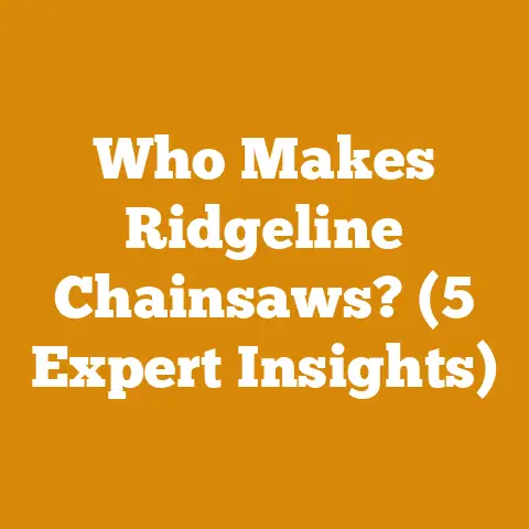 Who Makes Ridgeline Chainsaws? (5 Expert Insights)