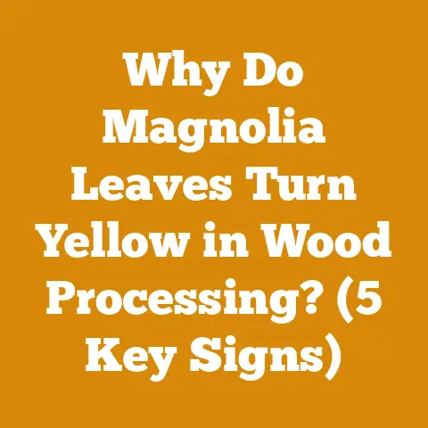 Why Do Magnolia Leaves Turn Yellow in Wood Processing? (5 Key Signs)