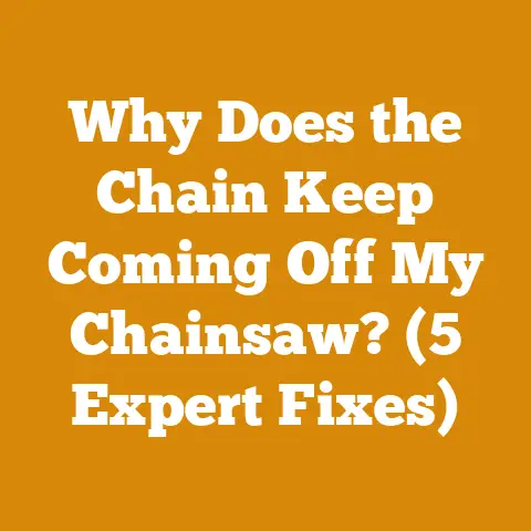 Why Does the Chain Keep Coming Off My Chainsaw? (5 Expert Fixes)