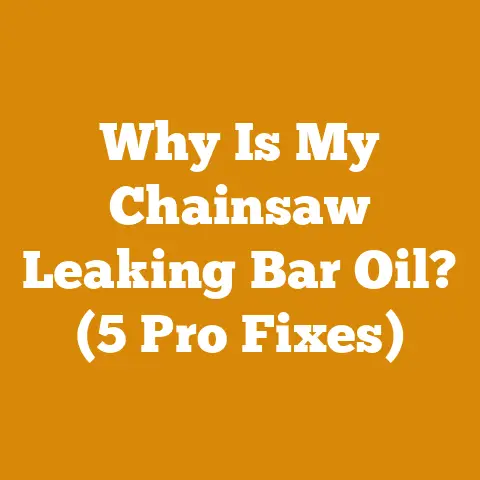 Why Is My Chainsaw Leaking Bar Oil? (5 Pro Fixes)