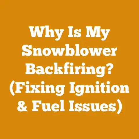 Why Is My Snowblower Backfiring? (Fixing Ignition & Fuel Issues)