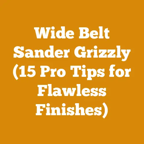 Wide Belt Sander Grizzly (15 Pro Tips for Flawless Finishes)