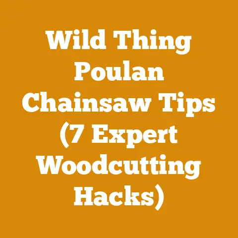Wild Thing Poulan Chainsaw Tips (7 Expert Woodcutting Hacks)