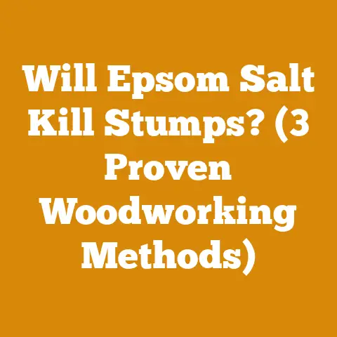 Will Epsom Salt Kill Stumps? (3 Proven Woodworking Methods)