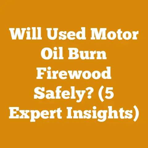 Will Used Motor Oil Burn Firewood Safely? (5 Expert Insights)