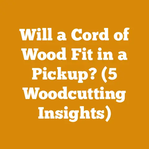 Will a Cord of Wood Fit in a Pickup? (5 Woodcutting Insights)