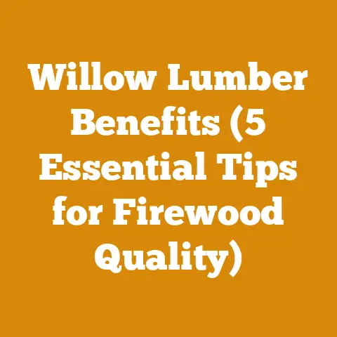 Willow Lumber Benefits (5 Essential Tips for Firewood Quality)