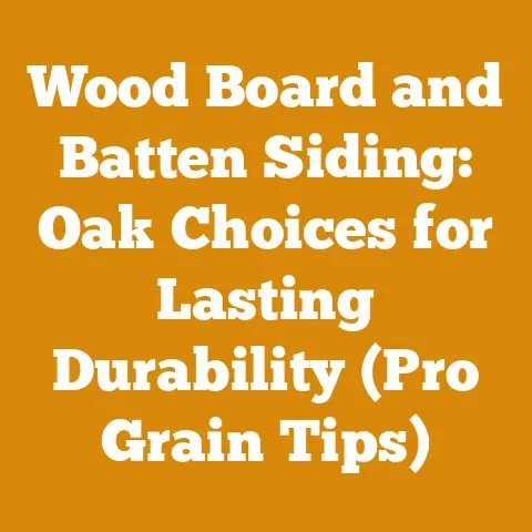Wood Board and Batten Siding: Oak Choices for Lasting Durability (Pro Grain Tips)