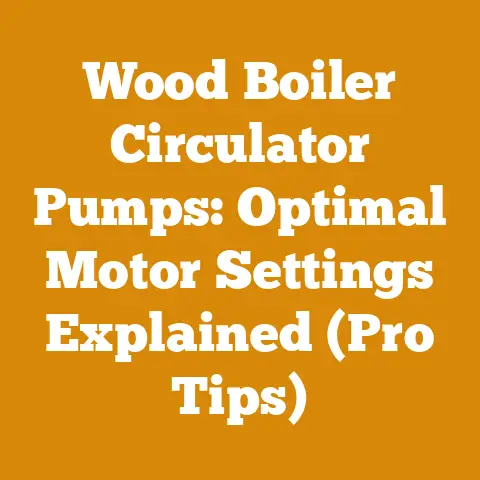 Wood Boiler Circulator Pumps: Optimal Motor Settings Explained (Pro Tips)