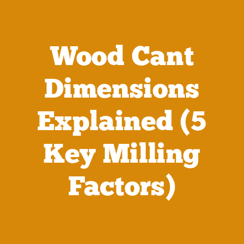 Wood Cant Dimensions Explained (5 Key Milling Factors)