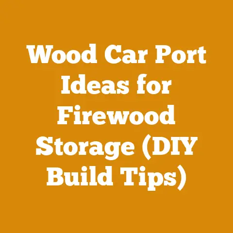Wood Car Port Ideas for Firewood Storage (DIY Build Tips)