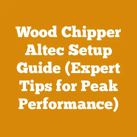 Wood Chipper Altec Setup Guide (Expert Tips for Peak Performance)
