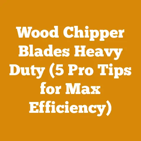 Wood Chipper Blades Heavy Duty (5 Pro Tips for Max Efficiency)