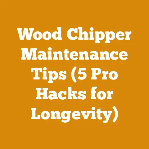 Wood Chipper Maintenance Tips (5 Pro Hacks for Longevity)
