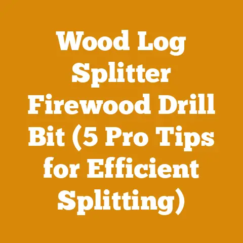 Wood Log Splitter Firewood Drill Bit (5 Pro Tips for Efficient Splitting)