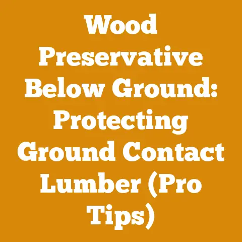 Wood Preservative Below Ground: Protecting Ground Contact Lumber (Pro Tips)