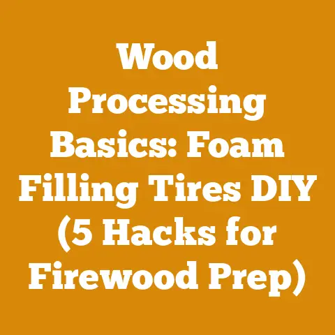 Wood Processing Basics: Foam Filling Tires DIY (5 Hacks for Firewood Prep)