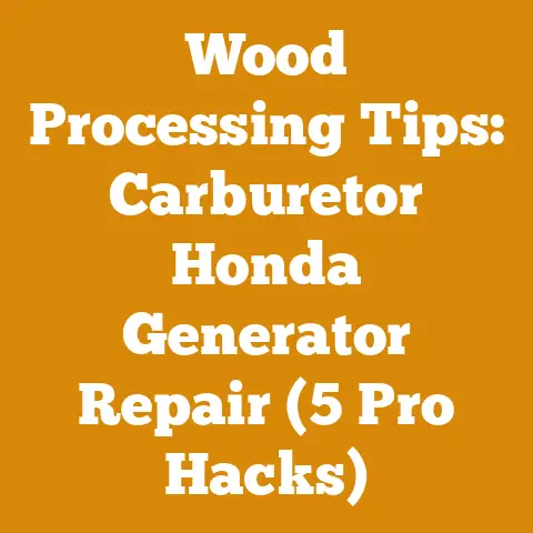 Wood Processing Tips: Carburetor Honda Generator Repair (5 Pro Hacks)