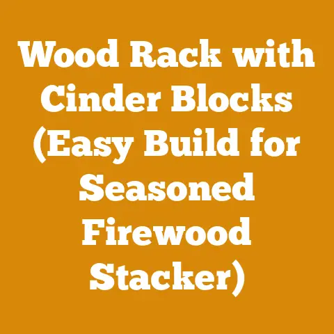 Wood Rack with Cinder Blocks (Easy Build for Seasoned Firewood Stacker)