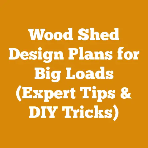 Wood Shed Design Plans for Big Loads (Expert Tips & DIY Tricks)