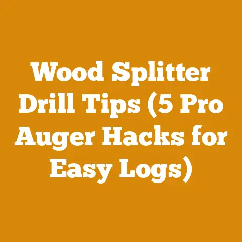 Wood Splitter Drill Tips (5 Pro Auger Hacks for Easy Logs)