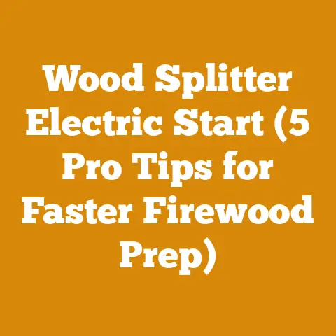 Wood Splitter Electric Start (5 Pro Tips for Faster Firewood Prep)