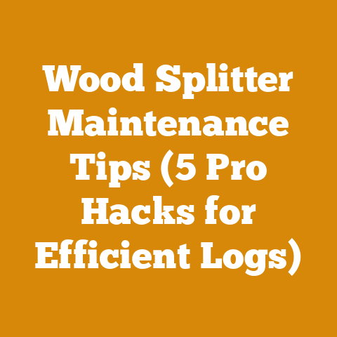 Wood Splitter Maintenance Tips (5 Pro Hacks for Efficient Logs)
