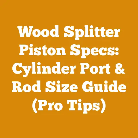 Wood Splitter Piston Specs: Cylinder Port & Rod Size Guide (Pro Tips)